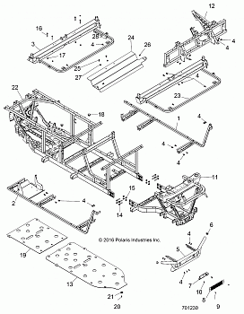 CHASSIS, FRAME and FRONT BUMPER - R17RNA57A1/A9/EAM/NM (701230)