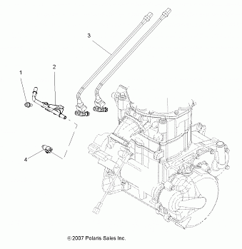 ENGINE, FUEL INJECTOR - A09DN76FC (49ATVFUELINJECT08SPX27)