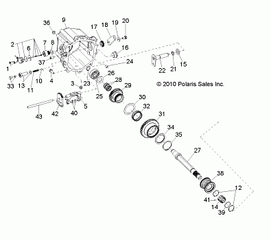 DRIVE TRAIN, MAIN GEARCASE INTERNALS 2 - R13XE76AD/EAI (49RGRTRANSINTL211RZRS)