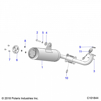 ENGINE, EXHAUST SYSTEM - A19HZA15B1/B7