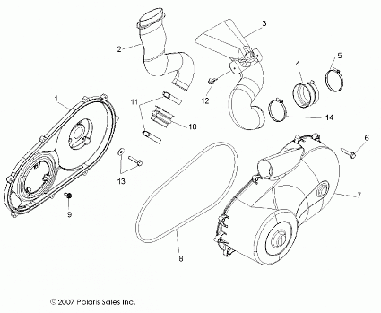 CLUTCH, COVER and DUCTING - R08VH76AD/AG (49RGRCLUTCHCVR08VISTA)