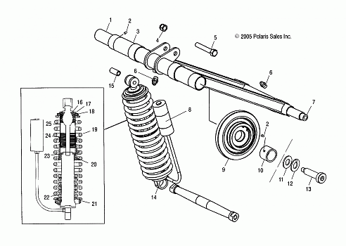 TORQUE ARM, REAR (M-10) - S06NP5BSA/NE5BSB (4997239723B12)