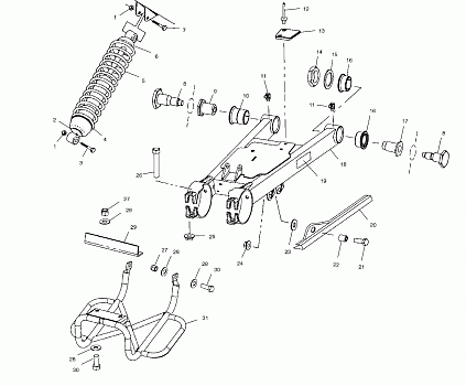 SWING ARM/SHOCK MOUNTING - A03CL50AA (4975687568B13)