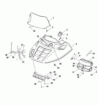 HOOD ASSEMBLY - S00LB4AS (4953895389a009)