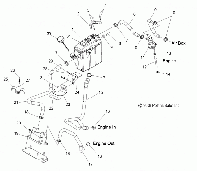 ENGINE, OIL COOLING SYSTEM - S09PP7FS/FE (49SNOWOILTANK09FSTRG)