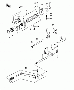 GEAR CHANGE MECHANISM