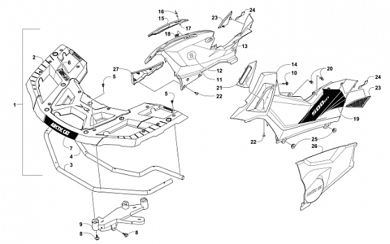 FRONT RACK AND SIDE PANEL ASSEMBLIES