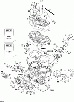 Cylinder, Exhaust Manifold and Reed Valve