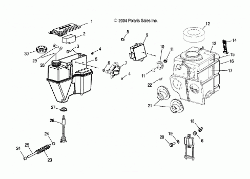 OIL TANK/AIRBOX - S05NJ5BS/A (4992769276C06)