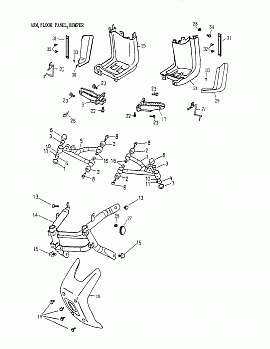 Arm, Foot Rest, Bumper 172a-17