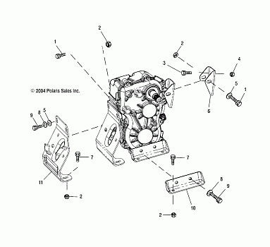 TRANSMISSION MOUNTING - A05CB32AA (4994889488C09)