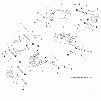 SUSPENSION, REAR CONTROL ARMS - Z14VH57AD/6EAI/6EAW (49RGRSUSPRR12RZR570)