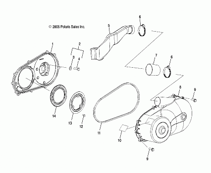 DRIVE TRAIN, CLUTCH COVER - R09HH50AG/AR (4999203249920324D01)