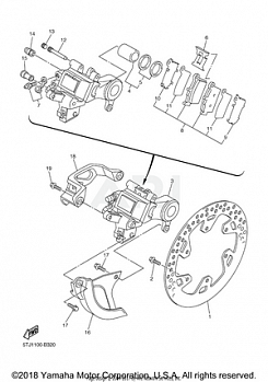 REAR BRAKE CALIPER