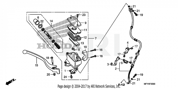 FRONT BRAKE MASTER CYLINDER