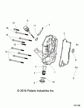 ENGINE, CRANKCASE COVER ASM, RIGHT - A18HZA15B4