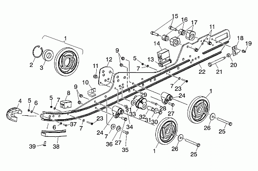 RAIL MOUNTING (SUSPENSION) - S01NX4CS (4961676167B008)