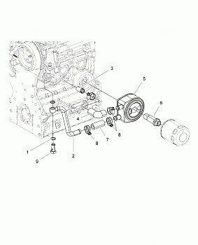 ENGINE, OIL COOLING SYSTEM - R16RTAD1A1/E1 (49RGROILCOOL15DSL)