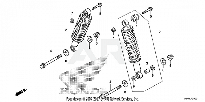 REAR SHOCK ABSORBER