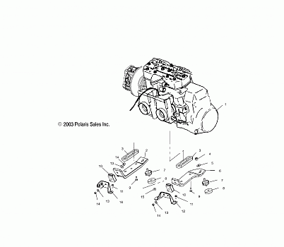 ENGINE MOUNTING - S04ND4BS/BSA (4988678867C11)