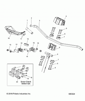 STEERING, UPPER and HANDLEBAR ASM. - S17DCH8 ALL OPTIONS (600324)