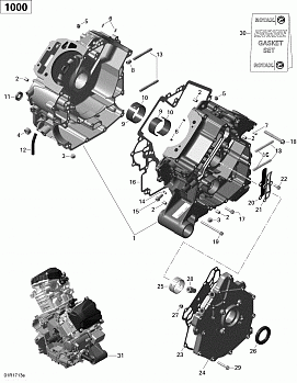 Crankcase - 1000R EFI (XMR)