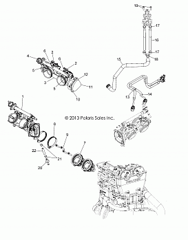 ENGINE, THROTTLE BODY and INJECTOR - Z14JT87AD/9EAO/9EAOL/9EAL (49RGRTHROTTLEBODY14RZR900)