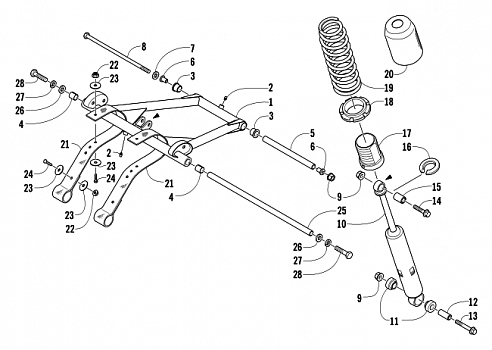 REAR SUSPENSION FRONT ARM ASSEMBLY