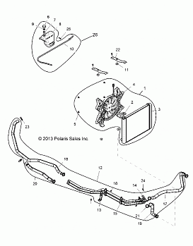 ENGINE, COOLING SYSTEM - Z14ST1EFX (49RGRCOOL14RZR1000)