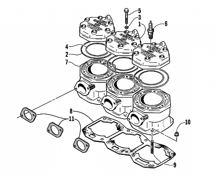 CYLINDER AND HEAD ASSEMBLY