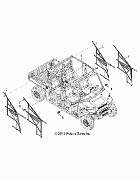 BODY, SIDE NETS - R14WH88A/9EA ALL OPTIONS (49RGRNETS14CREW)