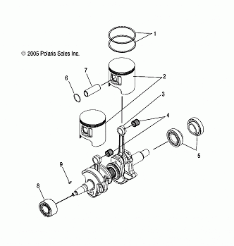 PISTON and CRANKSHAFT - S06PT7HS (4997439743D05)