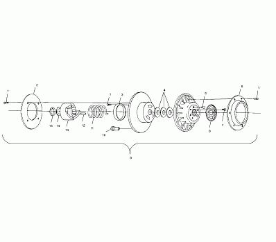 DRIVEN CLUTCH - S02NP7CS/S02NE7CS (4973447344C11)