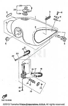 FUEL TANK CALIFORNIA MODEL ONLY