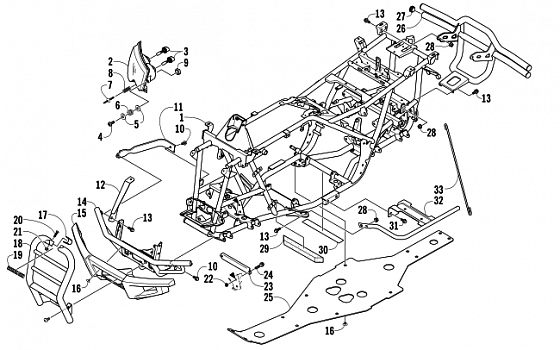 FRAME AND RELATED PARTS