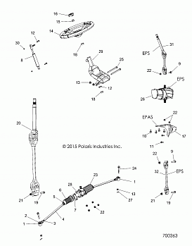 STEERING, STEERING ASM. - R16RTAD1A1/E1 (700363)