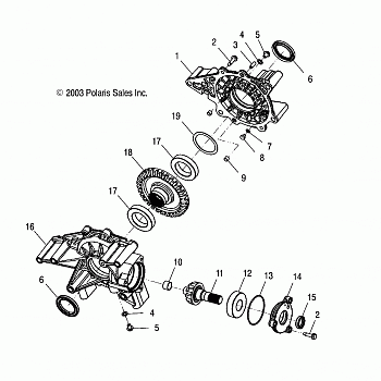 REAR GEARCASE - A03CH59AA/AF/AG (4987468746D01)