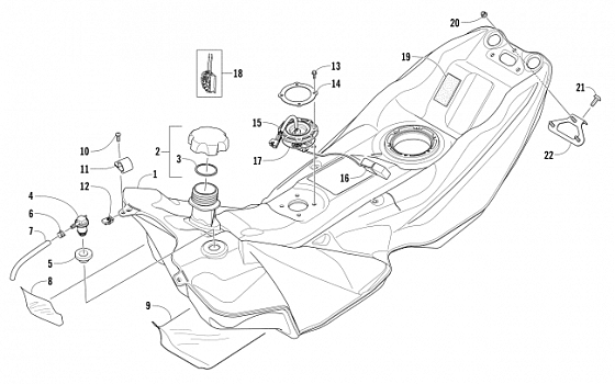 GAS TANK ASSEMBLY