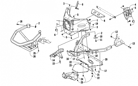 FRONT BUMPER AND FRAME ASSEMBLY