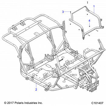CHASSIS, MAIN FRAME - A18HZA15N4 (C101407)