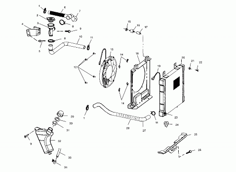 COOLING SYSTEM - A03CL50AA (4975687568A07)