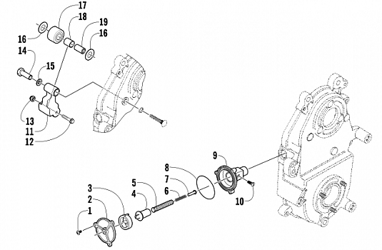 DROPCASE CHAIN TENSION ASSEMBLY