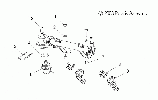 ENGINE, FUEL RAIL - S08PY7FS/FE (4997479747E03)