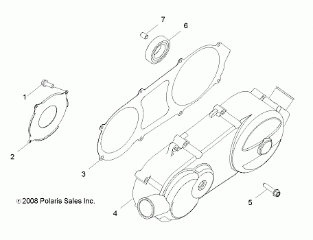 ENGINE, CRANKCASE COVER, LH - R14VA17AA/AF (49RGRCRANKCVRLH09RZR170)