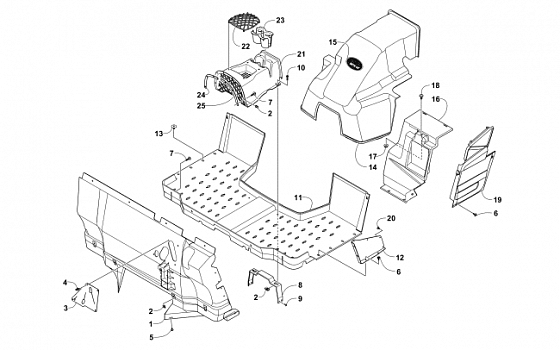 CONSOLE AND FLOOR PANEL ASSEMBLY