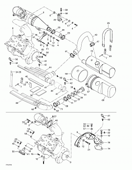 Engine Support And Muffler