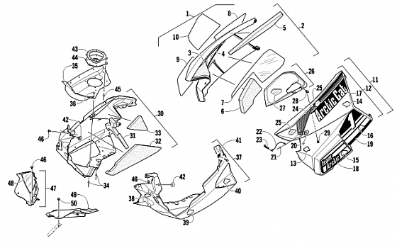 SKID PLATE AND SIDE PANEL ASSEMBLY