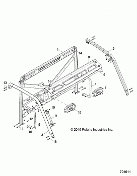 CHASSIS, CAB FRAME - R17B1PD1AA/2P (701611)