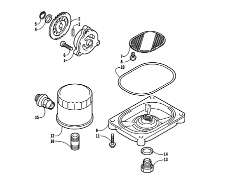 OIL FILTER/PUMP ASSEMBLY