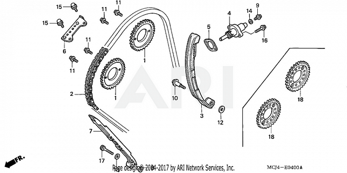 CAM CHAIN + TENSIONER